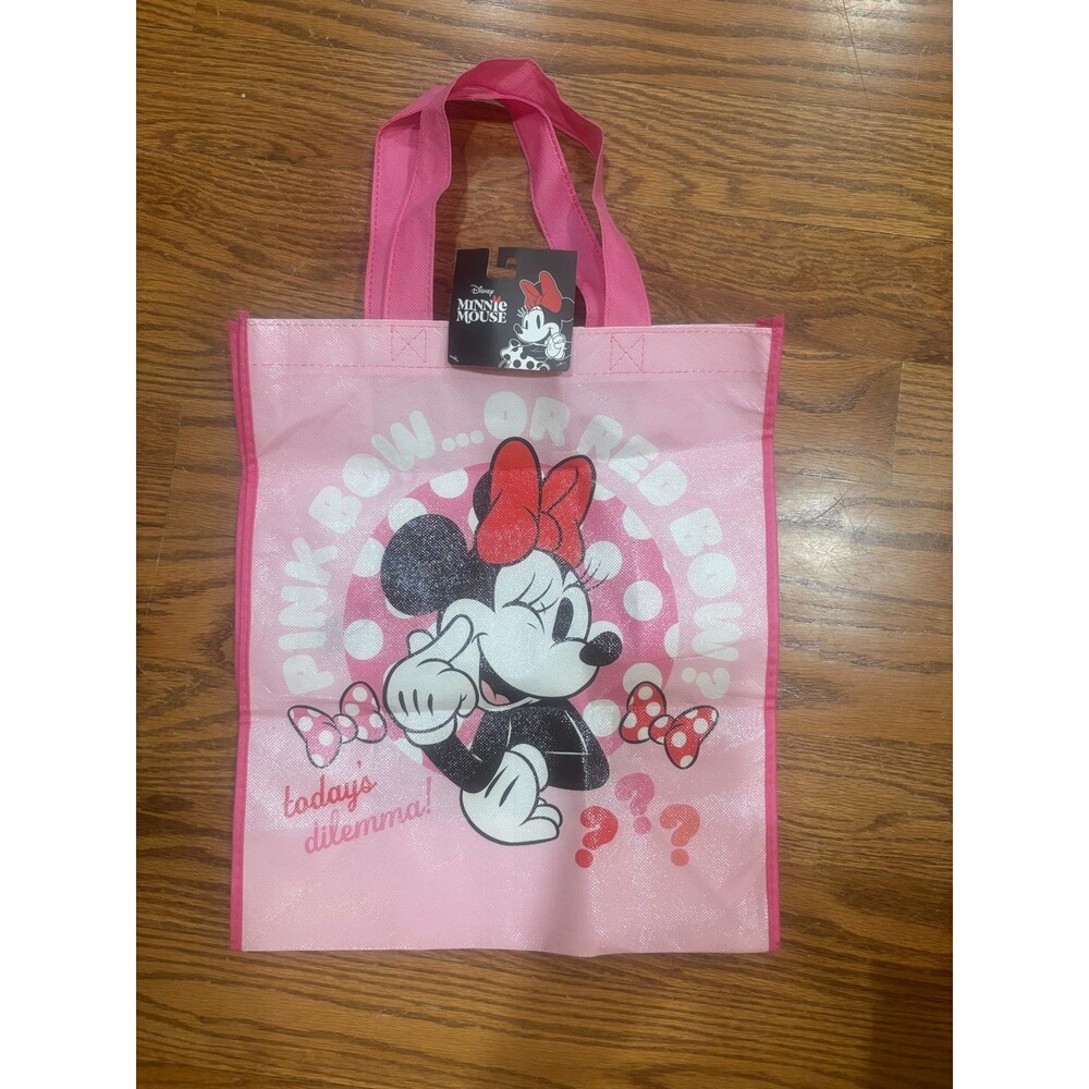 NEW Disney Minnie Mouse "Today's Dilemma" Multi-Color Tote Bag